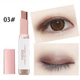 Double Color Eyeshadow Stick Stereo Gradien Shimmer Color Eye Shadow Cream Pen Eye Makeup Palette Cosmetics