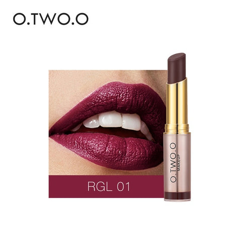 O.TWO.O Brand Makeup Lipstick Matte Organizer Popular 20 Colors Long Lasting Waterproof Nude Lipstick Matte Lip Cosmetics