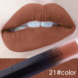 24 Color Liquid Lipstick Matte Makeup Waterproof Red Lip Long Lasting Gloss Mate Black Lip Stick Matte Liquid Lipsticks