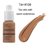 PHOERA Mineral Whitening Concealer Facial Base Cream Brighten Moisturizer Face Liquid Foundation Makeup Primer