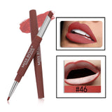 14 Color Double-end Lip Makeup Lipstick Pencil Waterproof Long Lasting Tint Sexy Red Lip Stick Beauty Matte Liner Pen Lipstick