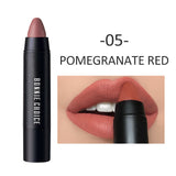 BONNIE CHOICE 10 Colors Matte Women Lipstick Waterproof Long-lasting Gothic Rose Velvet Lipstick Pen Red Lip Beauty