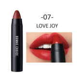 BONNIE CHOICE 10 Colors Matte Women Lipstick Waterproof Long-lasting Gothic Rose Velvet Lipstick Pen Red Lip Beauty