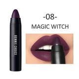 BONNIE CHOICE 10 Colors Matte Women Lipstick Waterproof Long-lasting Gothic Rose Velvet Lipstick Pen Red Lip Beauty