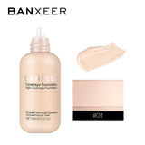 BANXEER Foundation 60ml Matte Long Lasting Full Concealer Foundation Makeup Liquid Cream Natural Base Make Up